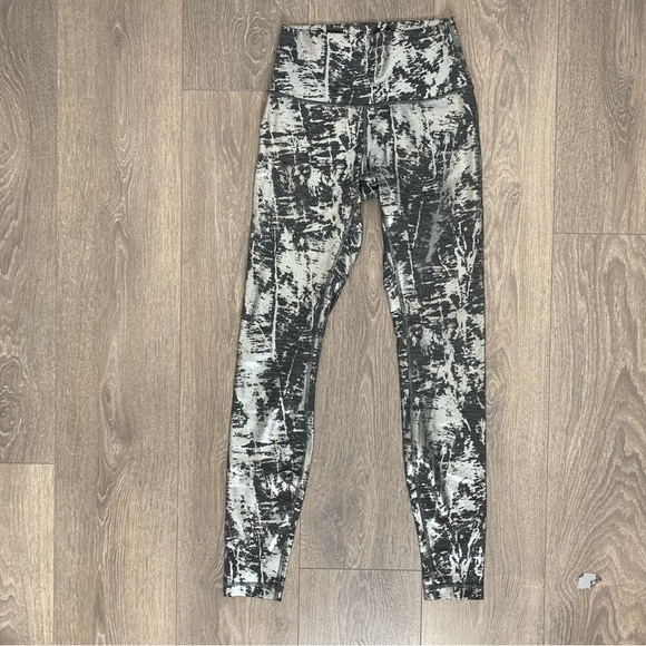 Lululemon Wunder Under Hi Rise Tight *Brindle Foil 28" Crinkle Heather Brindle - Picture 3 of 12